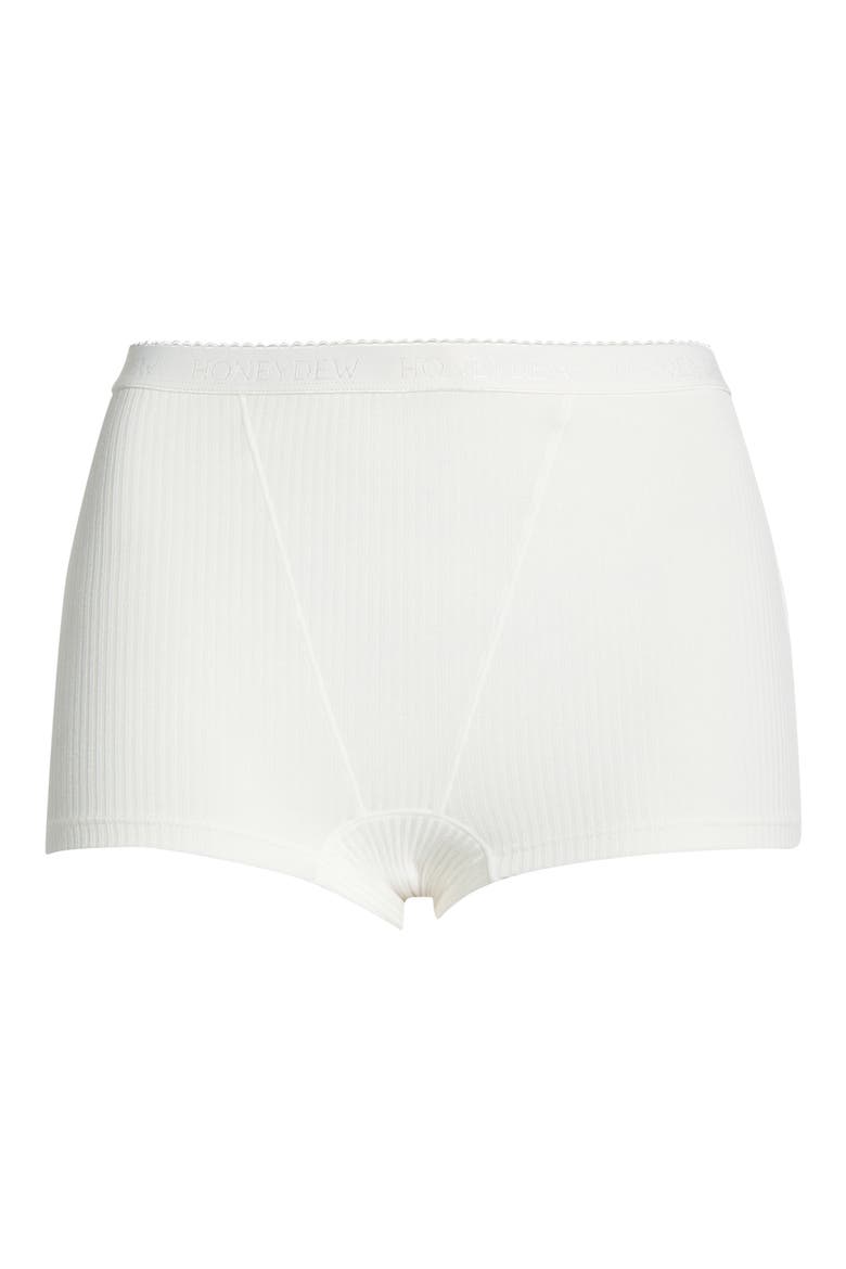 Emma Rib Boyshorts, Alternate, color, WHITE