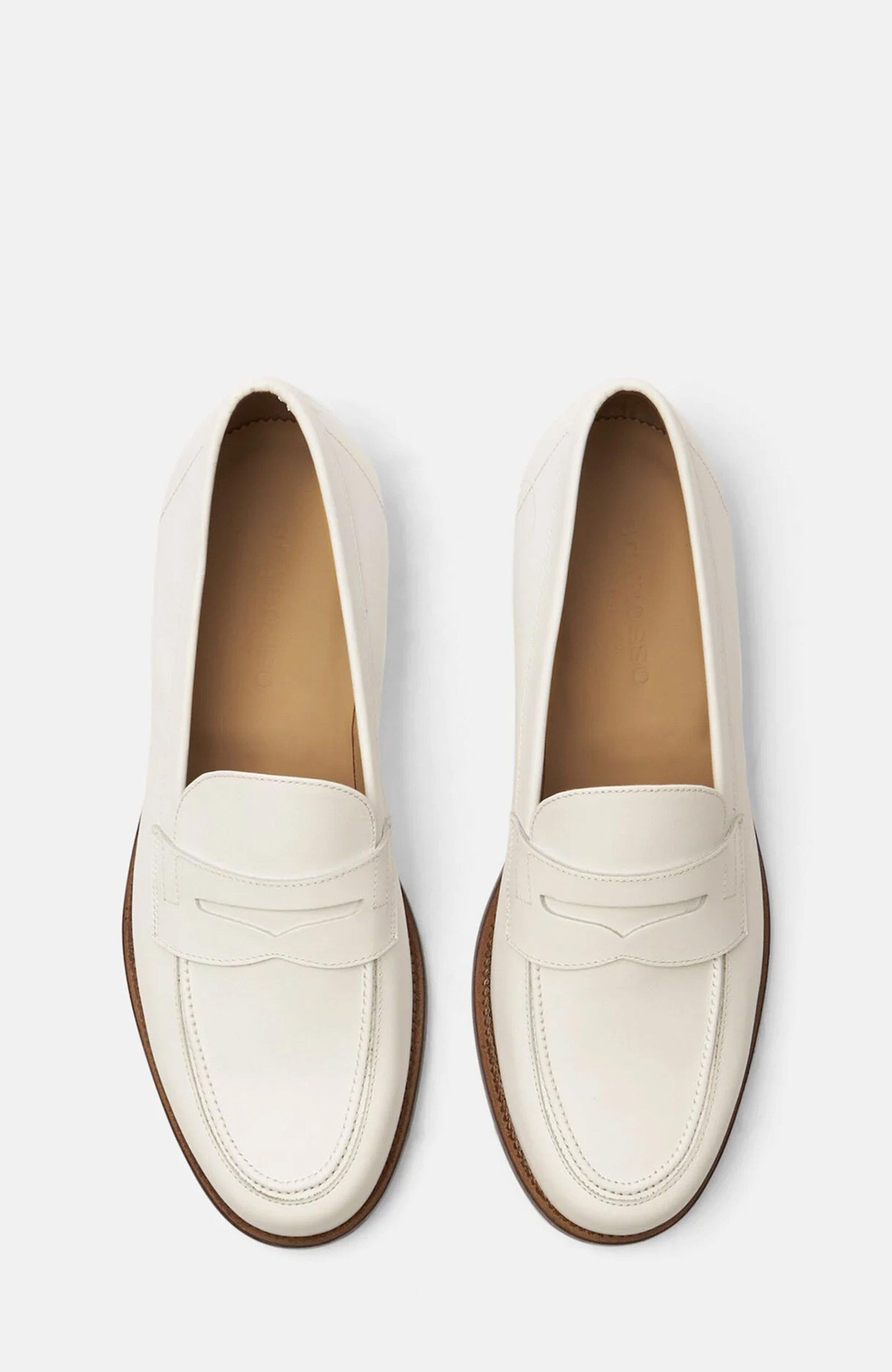 Austin Loafers, Alternate, color, White - Calf