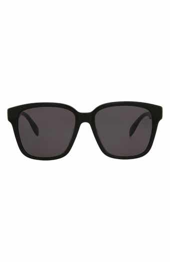 McQueen 56mm Square Sunglasses