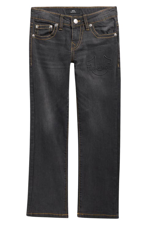 Kids' Embossed Pocket Straight Leg Jeans (Big Kid)