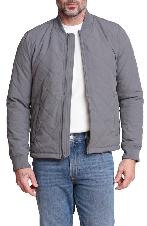 Quilted Bomber Jacket