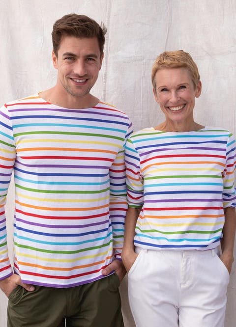 MINQUIERS PRIDE - Rainbow Striped Shirt