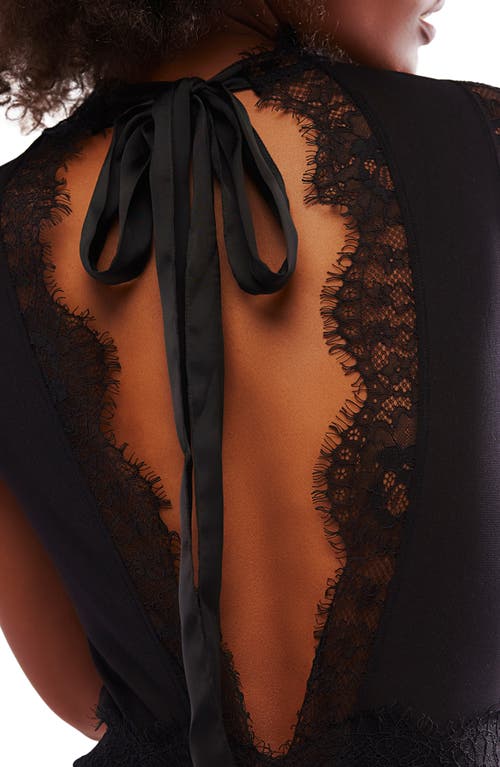 Free People Sweet Nothings Bodysuit In Black In Black