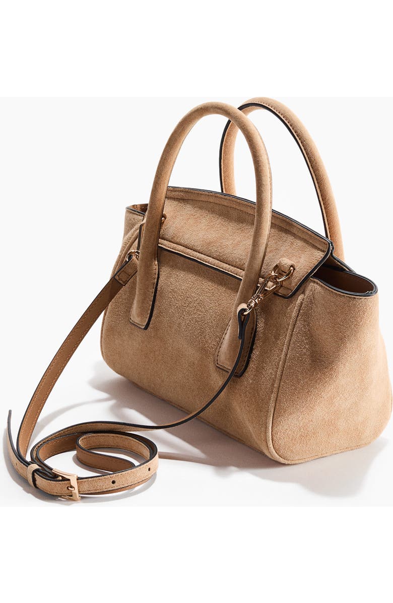 H&M Suede Crossbody Bag, Alternate, color, Beige