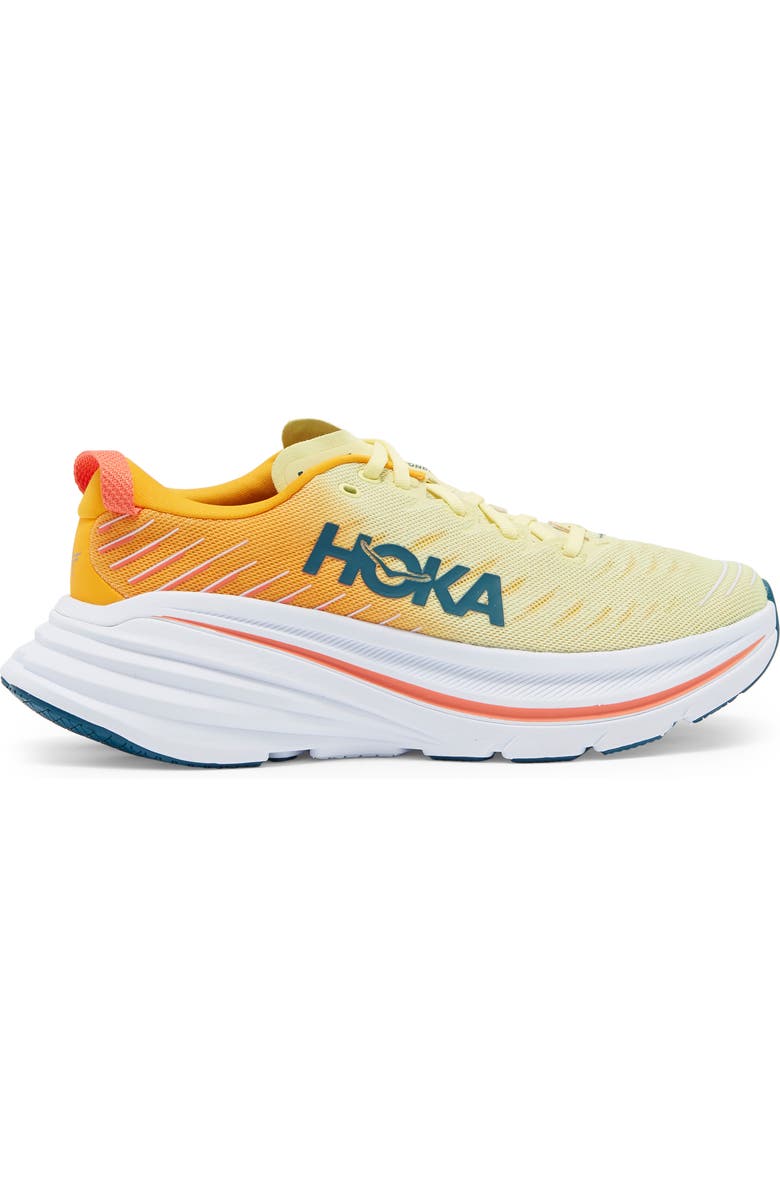 HOKA Bondi X Running Shoe, Alternate, color, Yellow Pear / Radiant Yellow