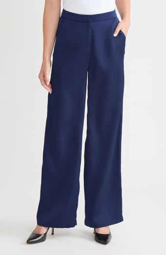 x Lani Lynn Crêpe de Chine Wide Leg Pants