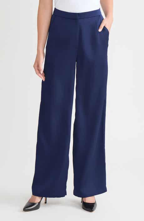 x Lani Lynn Crêpe de Chine Wide Leg Pants