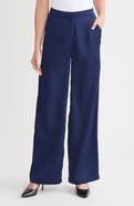 Misook x Lani Lynn Crêpe de Chine Wide Leg Pants