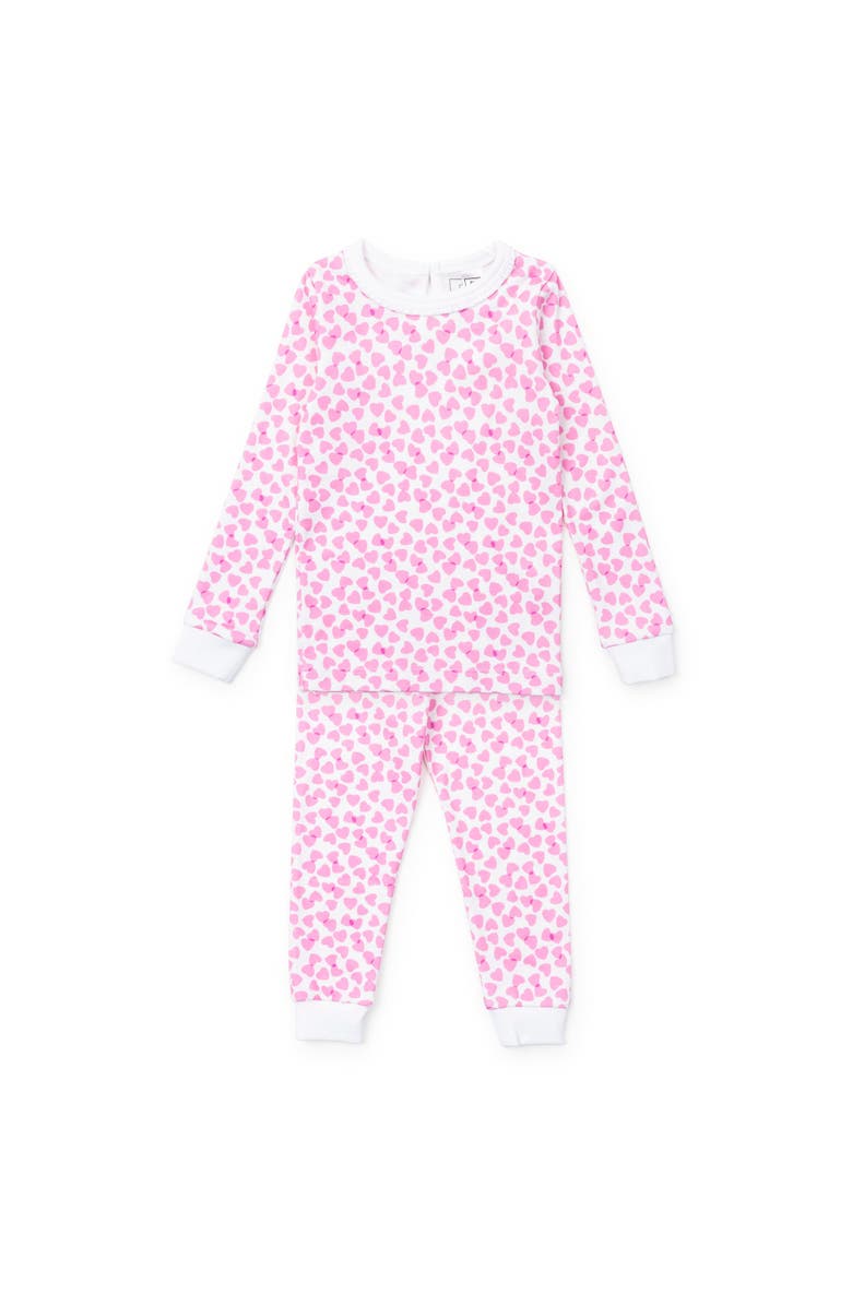Lila and Hayes Ava Girls
 Pajama Pant Set, Main, color, Confetti Hearts Pink