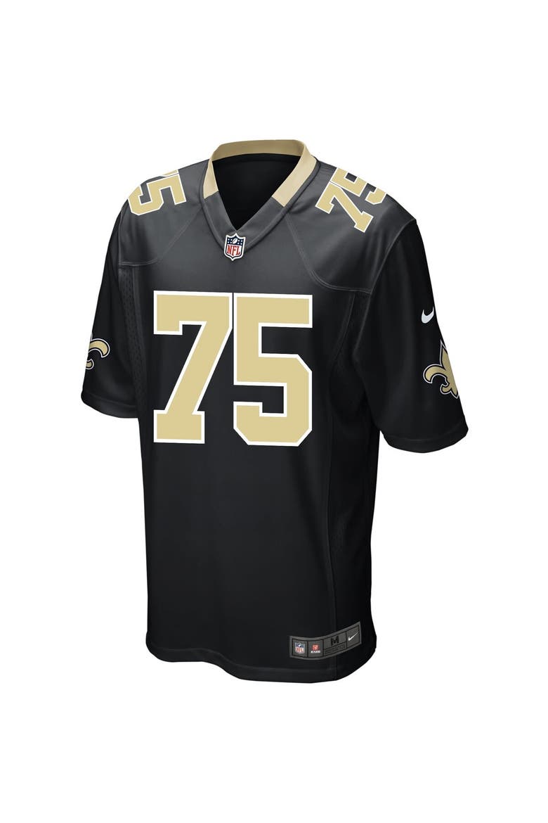 Men's Nike Andrus Peat Black New Orleans Saints Game Player Jersey, Alternate, color, Black