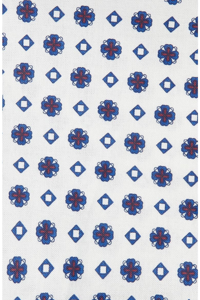 Diamond Cotton Pocket Square, Alternate, color, WHITE
