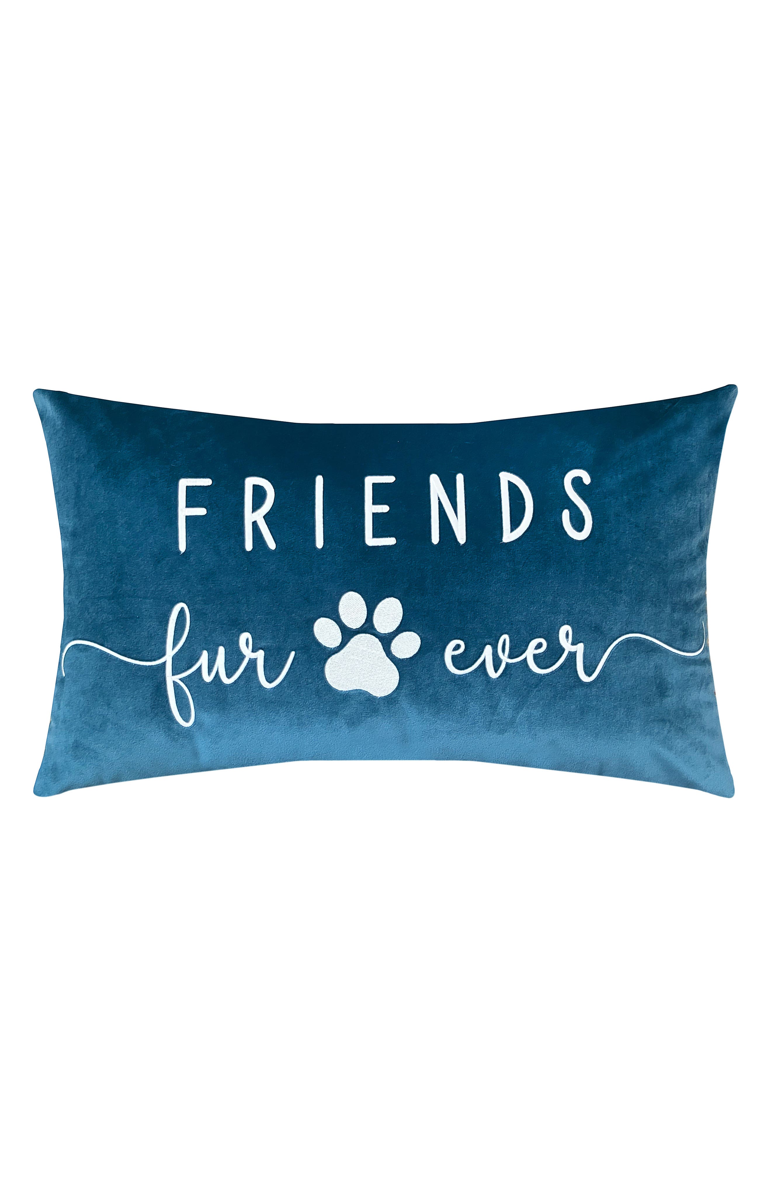 STUDIOCHIC Friends Fur Ever Embroidered Accent Pillow