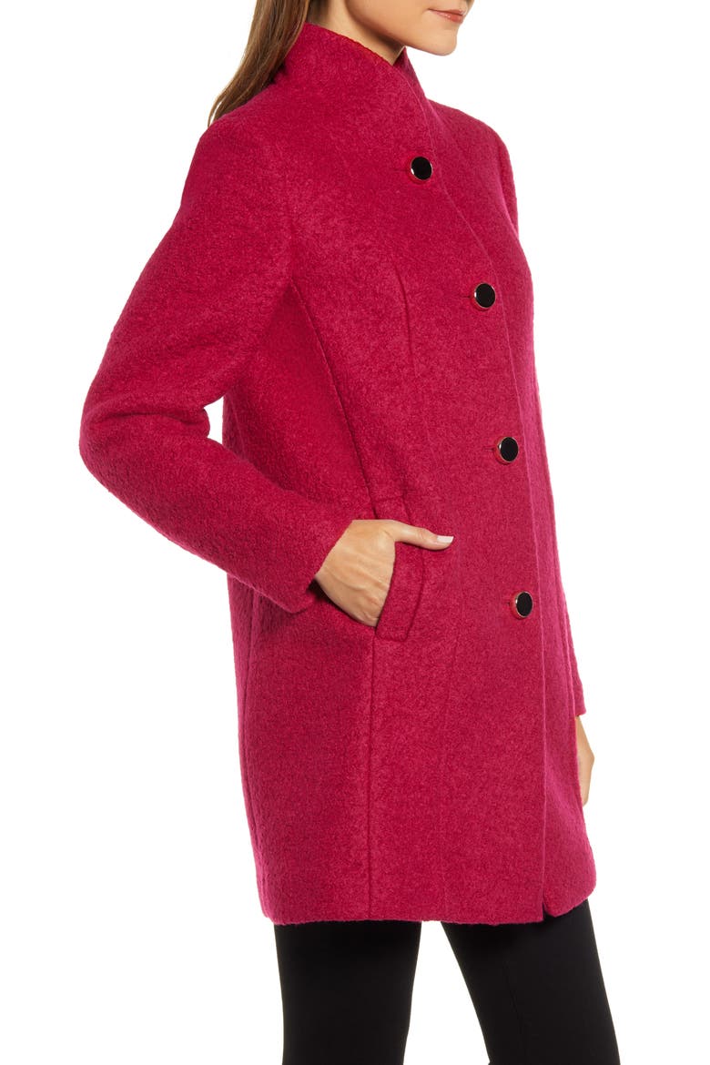 wool blend coat, Alternate, color, POKEBERRY