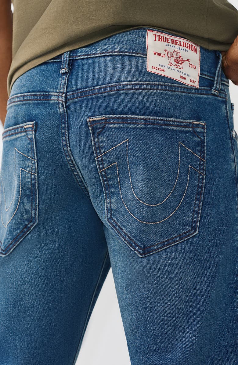 True Religion Ricky Signature Straight Jeans, Alternate, color, Medium Blue Comet