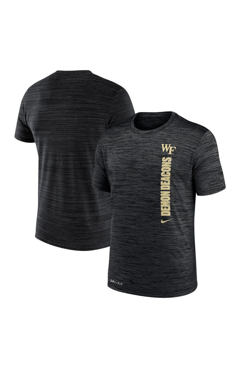 Nike Men's Nike Black Wake Forest Demon Deacons 2024 Sideline Velocity Legend Performance T-Shirt, Main, color, Black