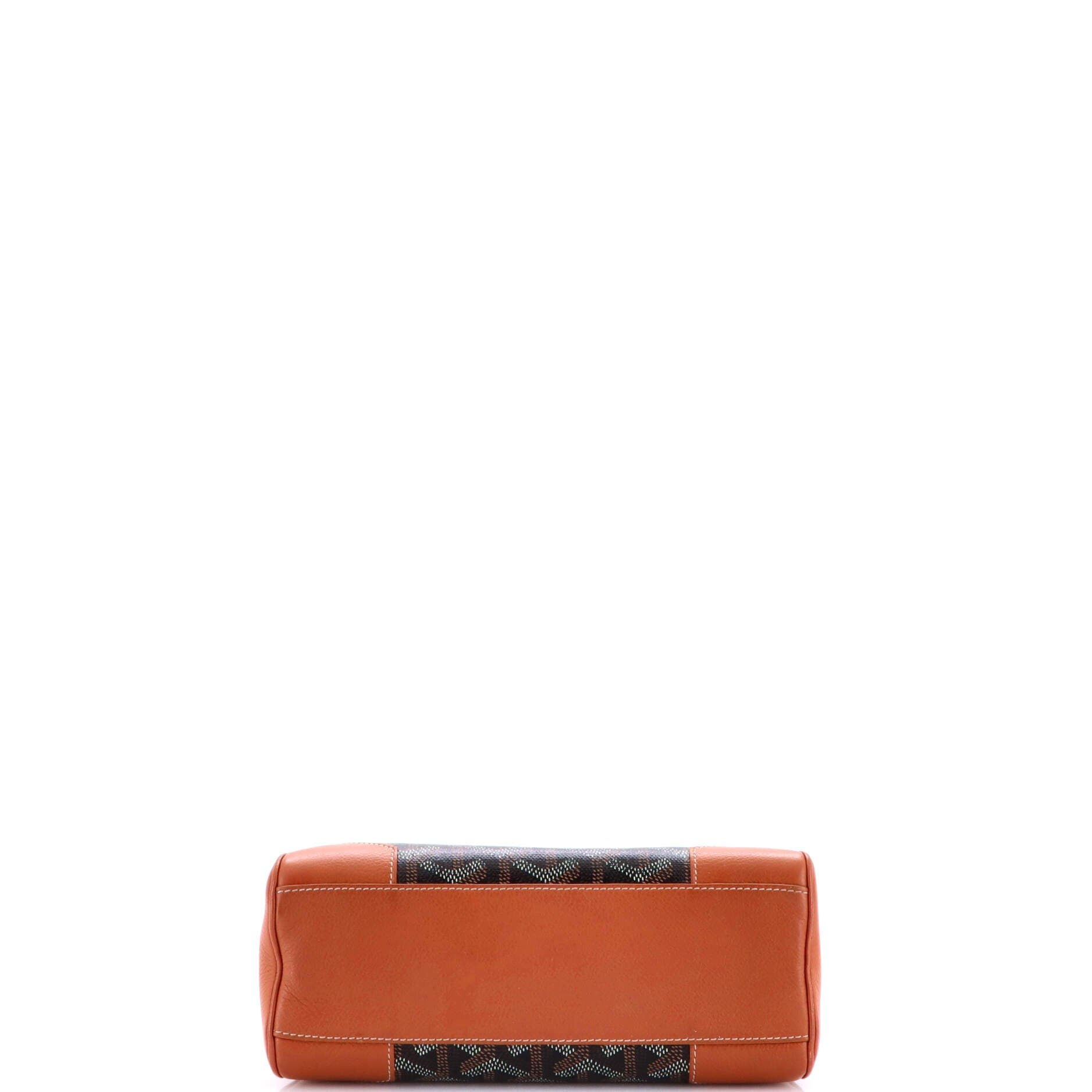 Pre-Owned Goyard Saigon Top Handle Bag Coated Canvas with Leather Mini, Alternate, color, Brown