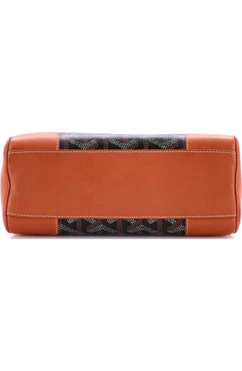 Pre-Owned Goyard Saigon Top Handle Bag Coated Canvas with Leather Mini, Alternate, color, Brown