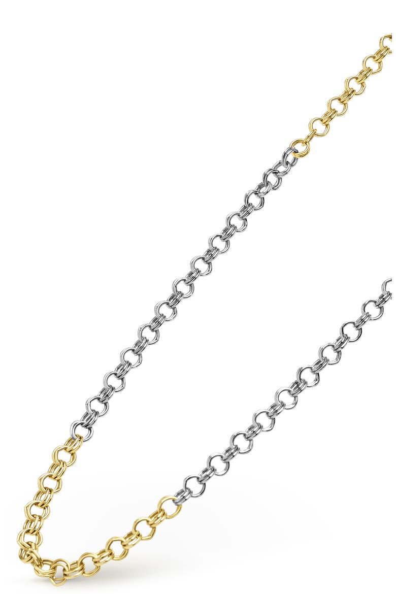 Men's Two-Tone High Jinks Link Chain Necklace, Alternate, color, TWO TONE