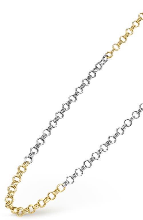 Lagos Two-tone High Jinks Link Chain Necklace In Metallic