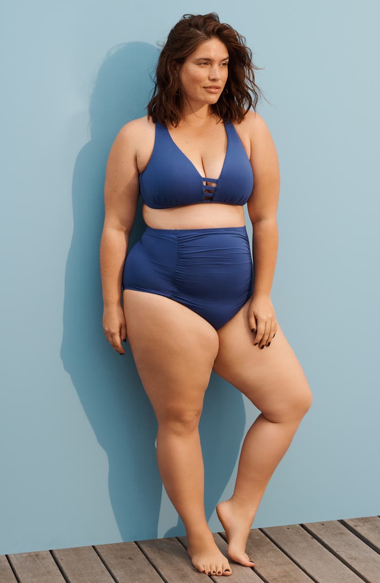 Becca Etc. Color Code High Waist Bikini Bottoms, Alternate, color, 