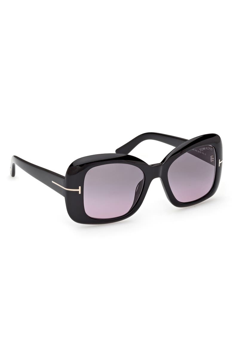 TOM FORD 52mm Gradient Square Sunglasses, Alternate, color, 