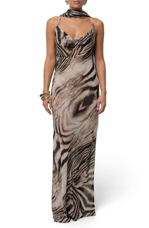 Jluxlabel Infinite Journey Maxi Dress In Brown