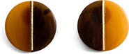 MANGO Round Resin Drop Earrings