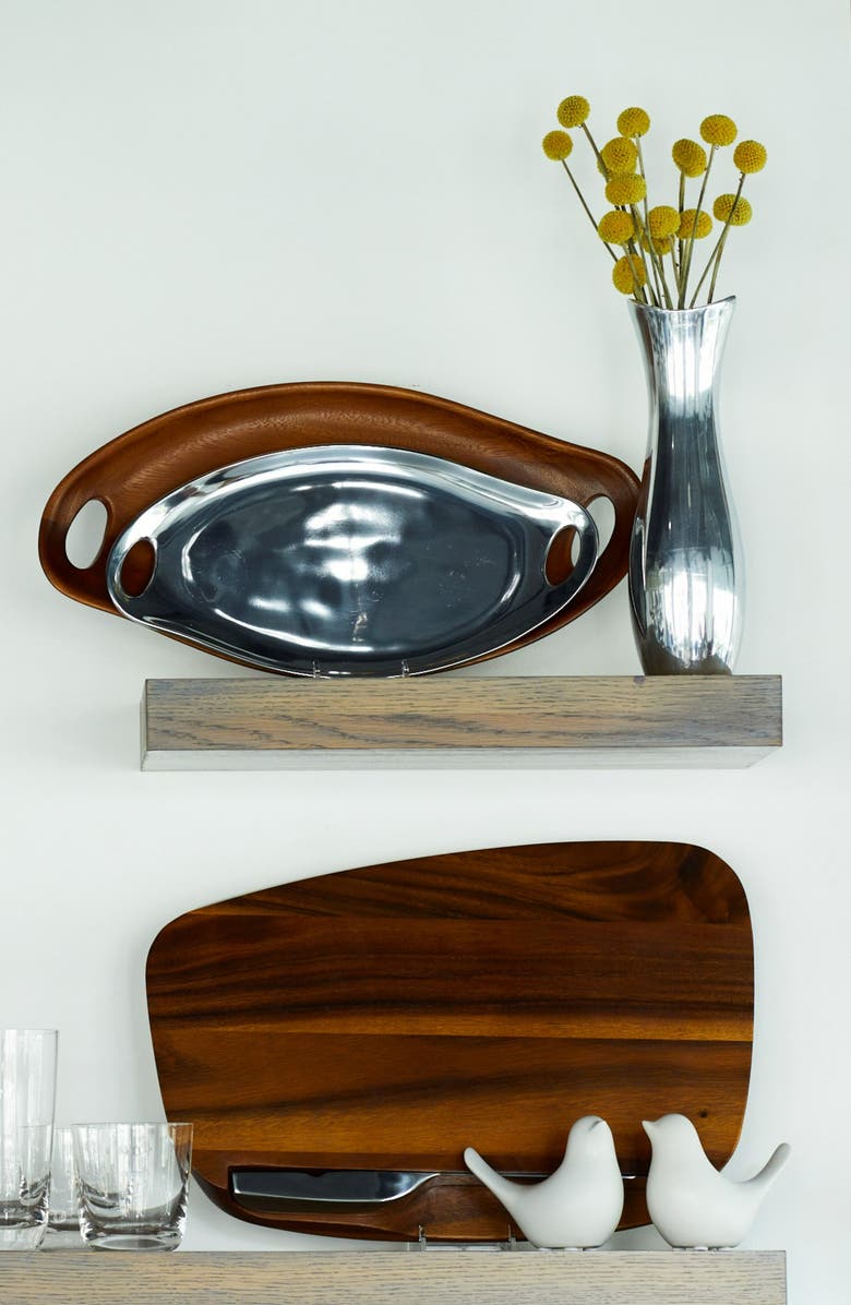 Nambé Portables Tray, Alternate, color, Silver