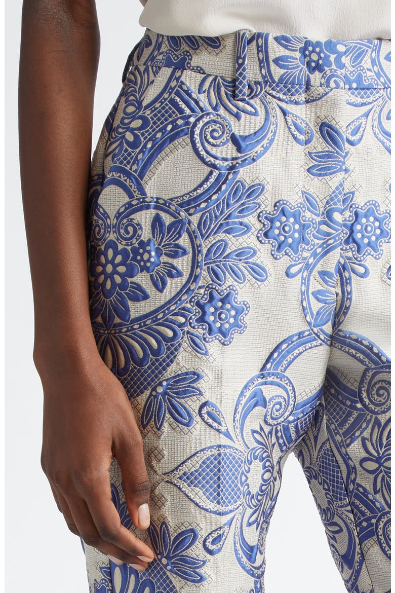 Paisley Jacquard Pants, Alternate, color, MULTICOLOR BLUE BASE