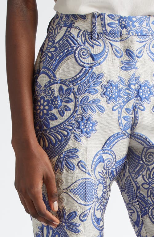 Etro Trouser In Multicolor Blue Base