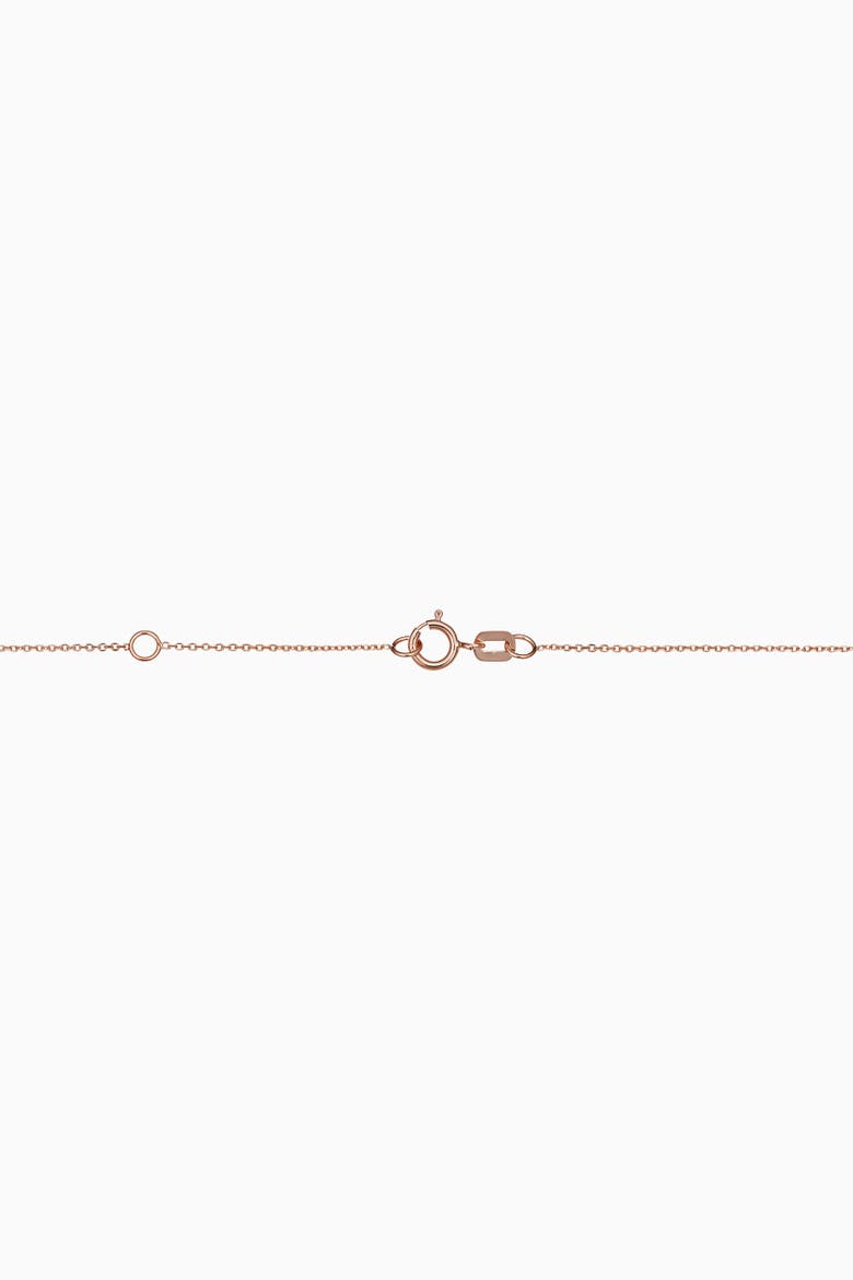 14K Gold Brooklyn Bar Drop Necklace, Alternate, color, Rose Gold