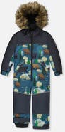 Deux par Deux Discover Bear Detachable Hood One Piece Snowsuit