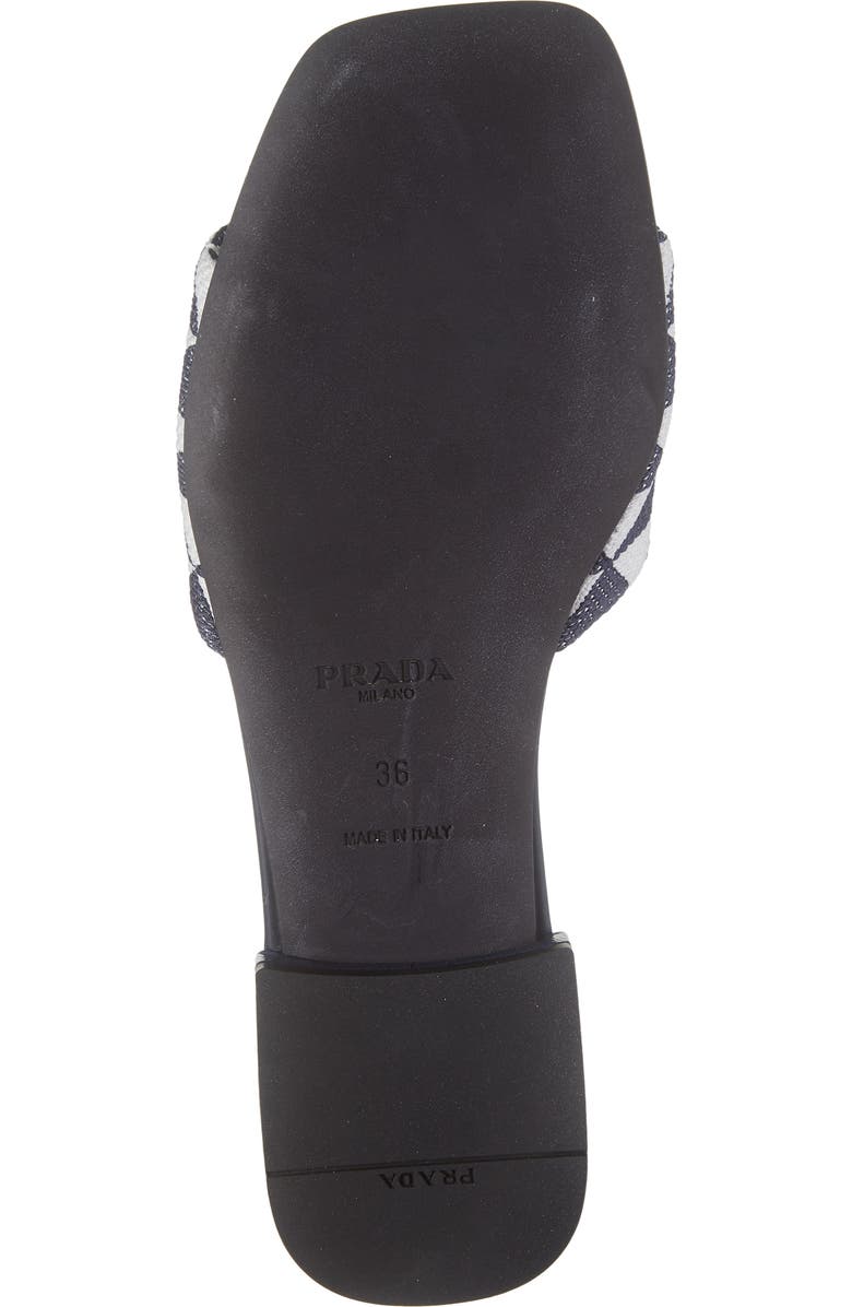 Prada Logo Slide Sandal, Alternate, color,