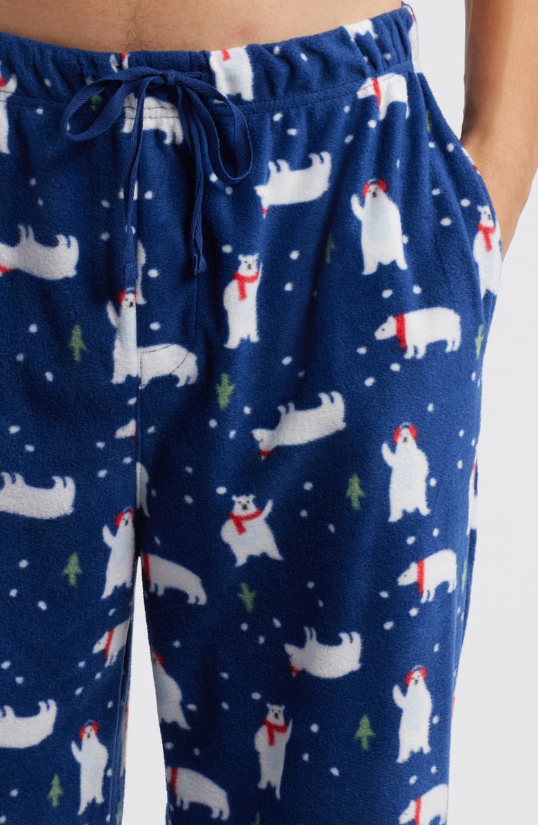 SLEEPHERO Polar Bear Fleece Pajamas, Alternate, color, Warm Polar Bear