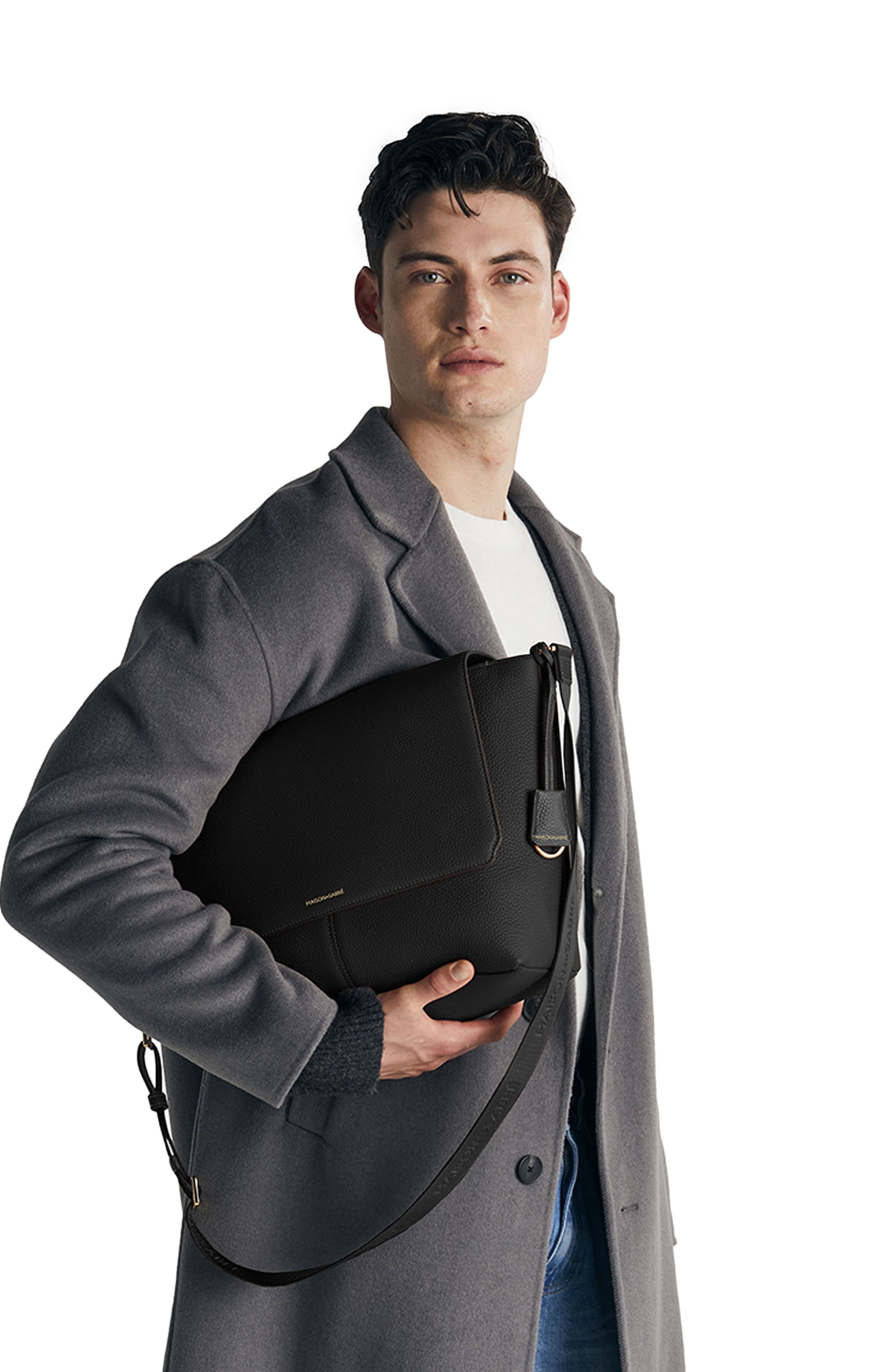 MAISON de SABRÉ Leather Flaire Messenger Bag, Alternate, color, 