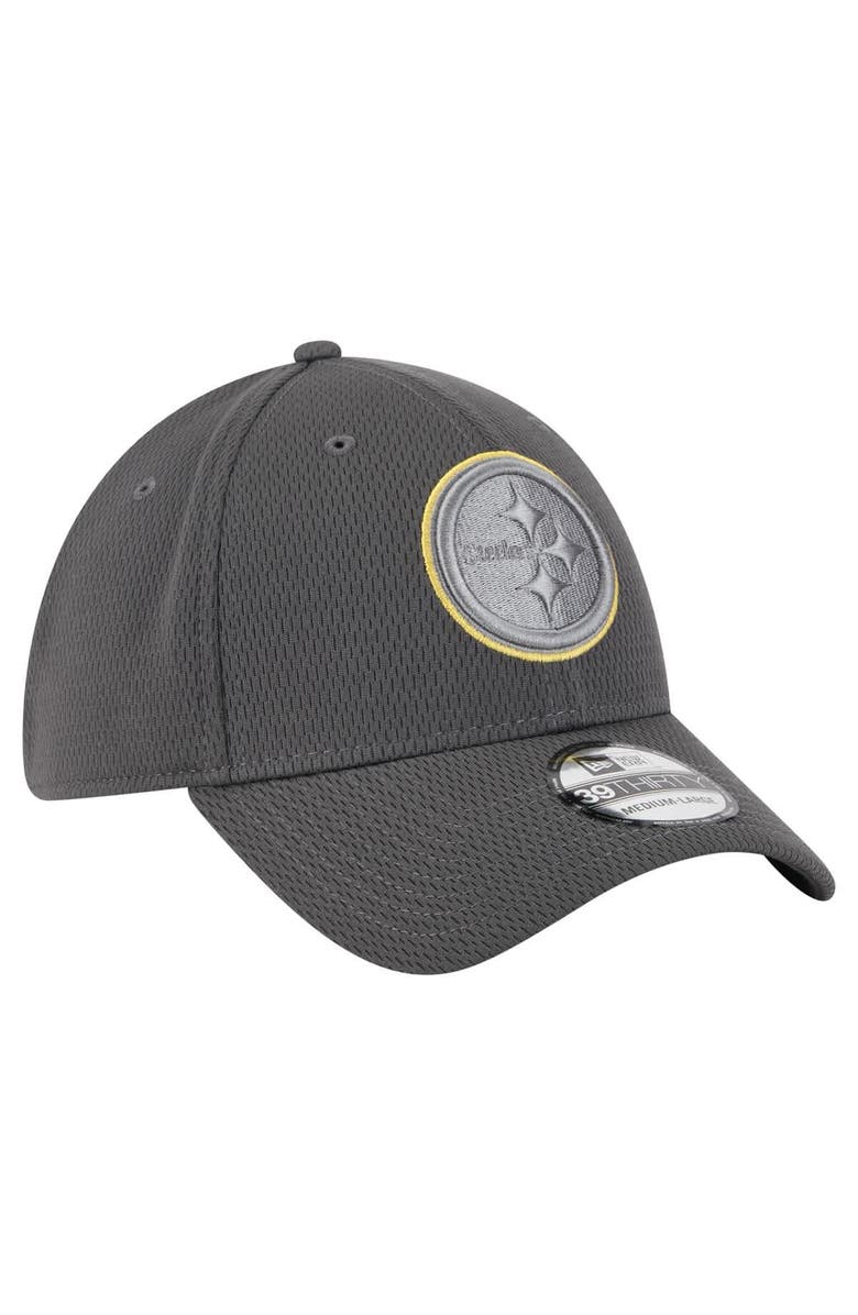 New Era Men's New Era Graphite Pittsburgh Steelers  Main 39THIRTY Flex Hat, Alternate, color, 