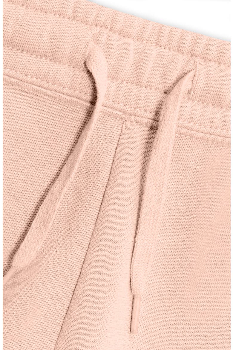 Womens Martini Midweight Washed Fleece Shorts, Alternate, color, Blush