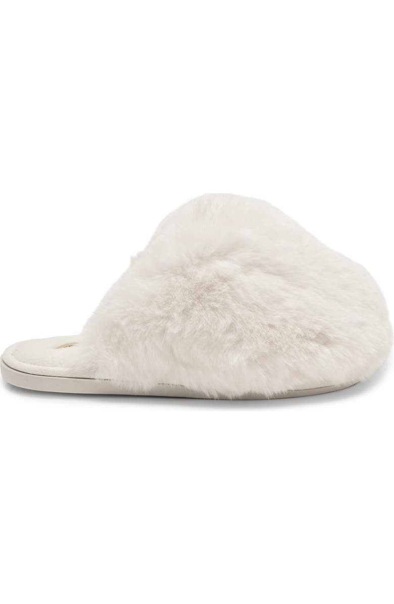 Free People Snowball Faux Fur Slipper, Alternate, color, Snow Faux Fur