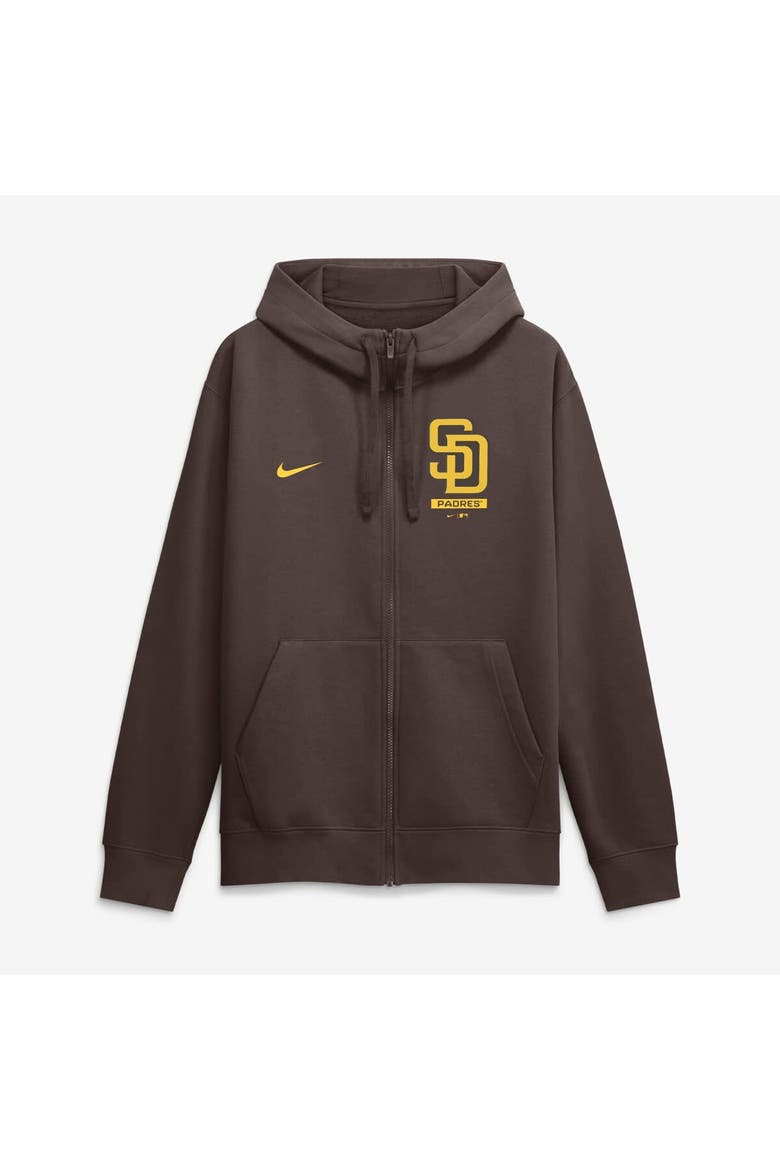 Men's Nike Brown San Diego Padres Primetime Lockup Full-Zip Hoodie, Alternate, color, Brown
