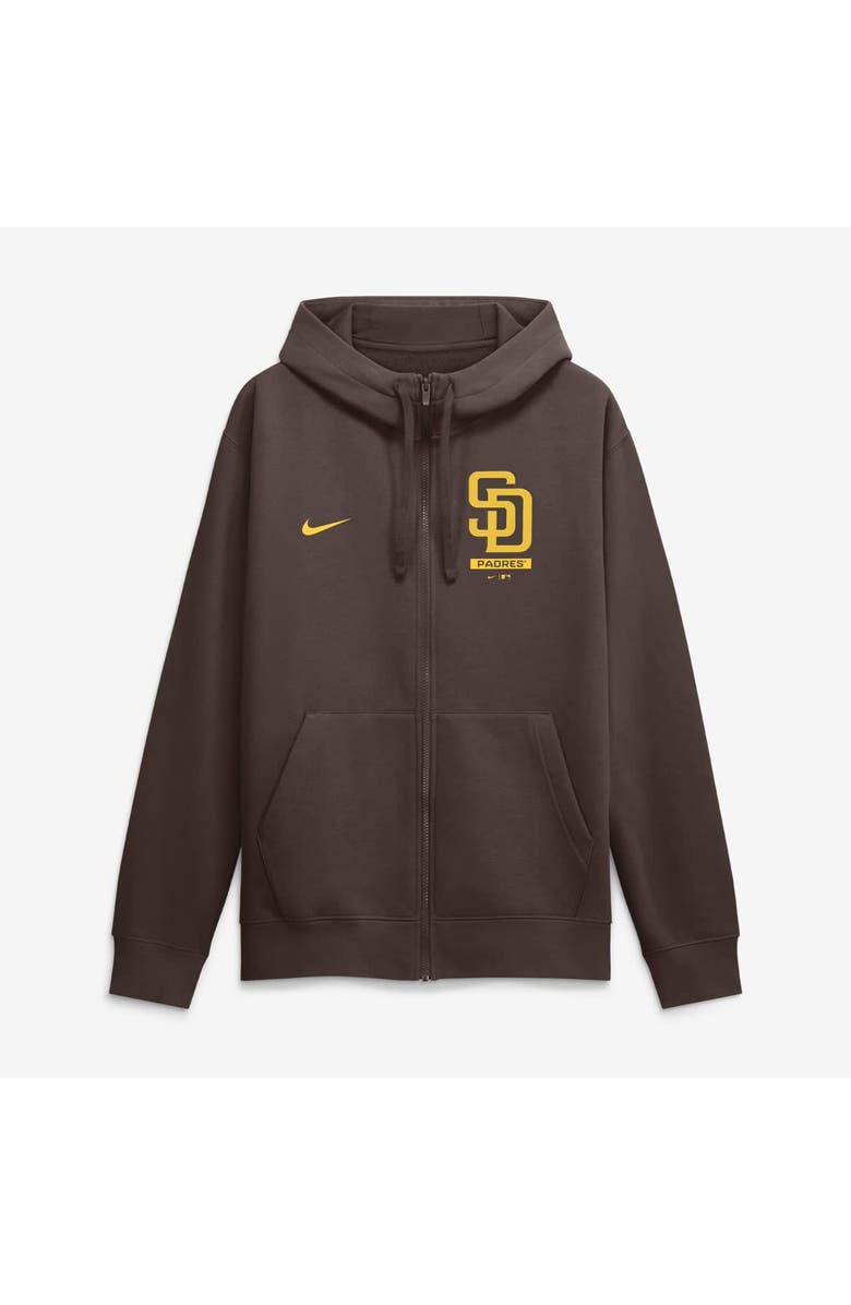 Nike Men's Nike Brown San Diego Padres Primetime Lockup Full-Zip Hoodie, Alternate, color, Brown