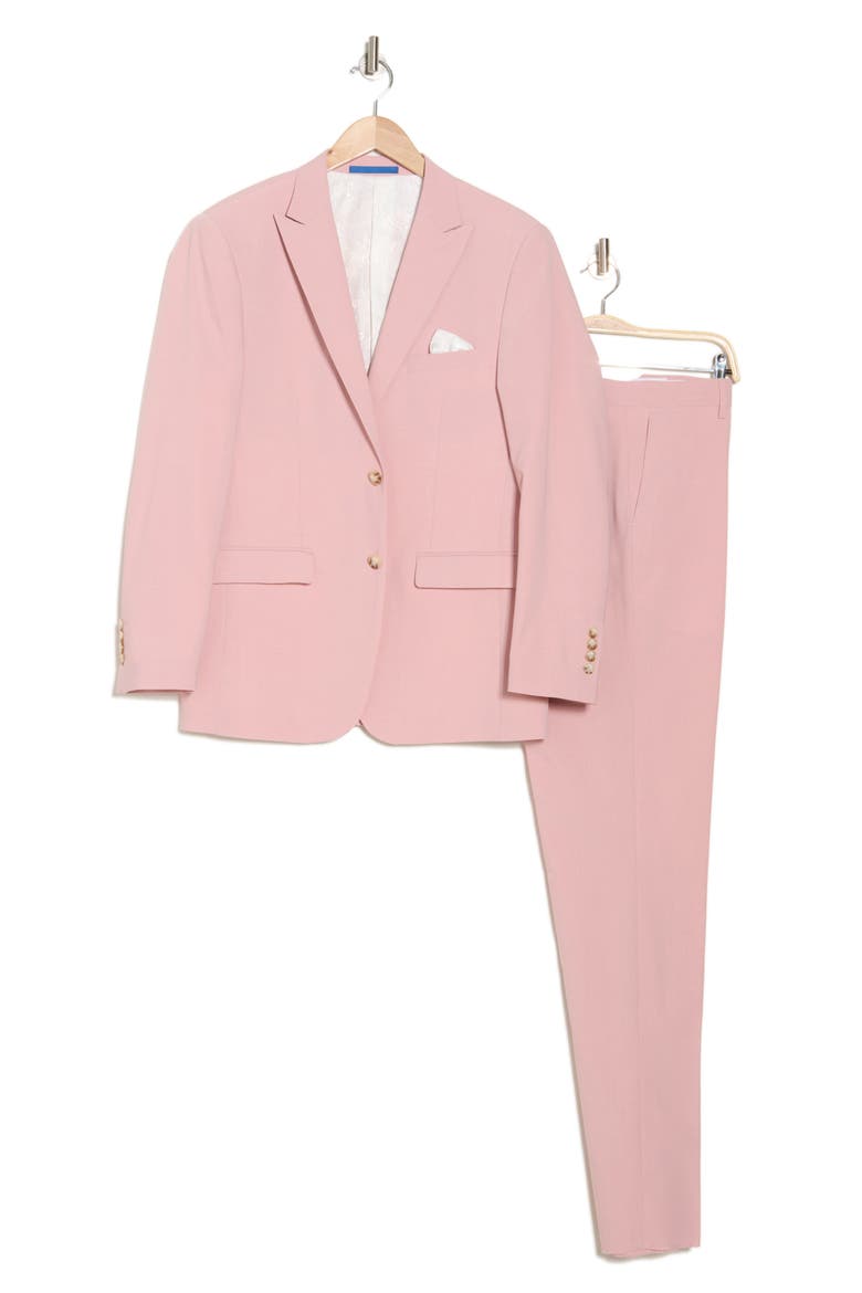 Slim Fit Stretch 2-Piece Suit, Alternate, color, PINK