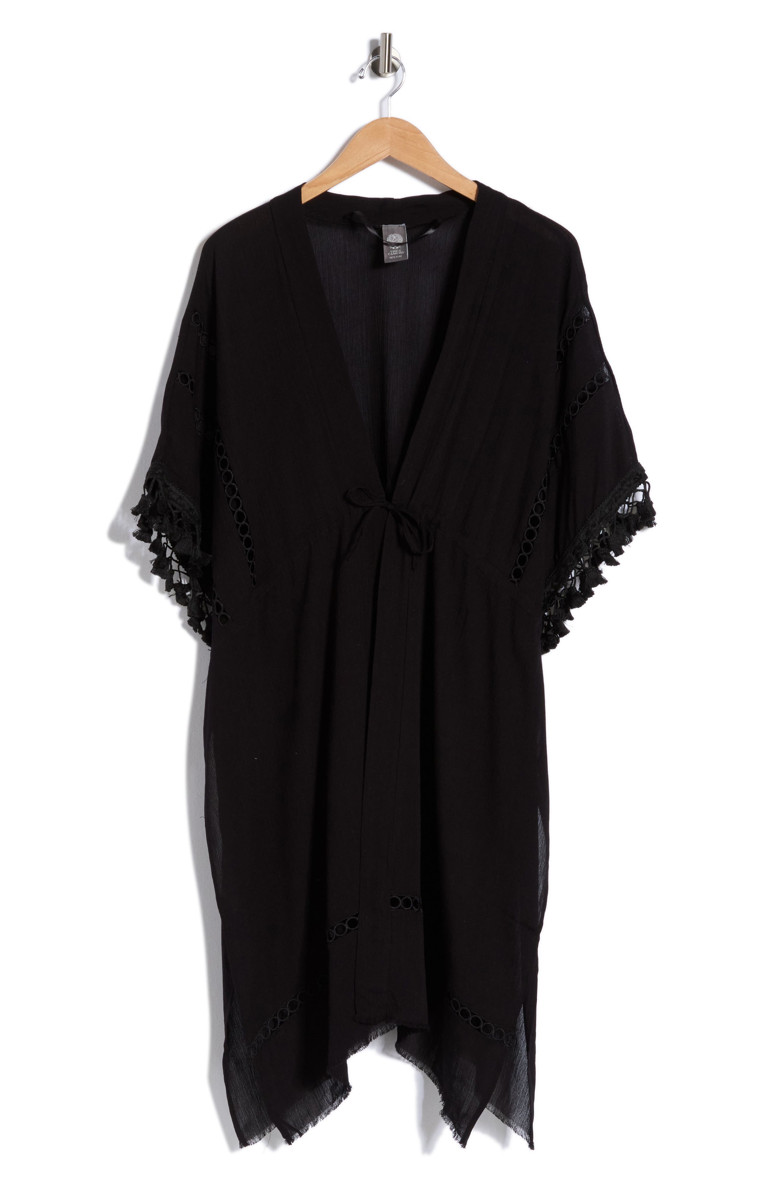 Vince Camuto Crinkle Cinched Waist Duster