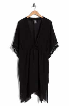 Vince Camuto Crinkle Cinched Waist Duster