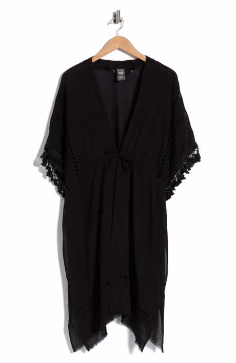 Vince Camuto Crinkle Cinched Waist Duster