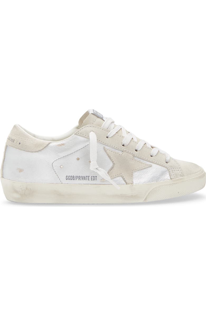Golden Goose Super-Star Sneaker, Alternate, color, Silver/ Grey