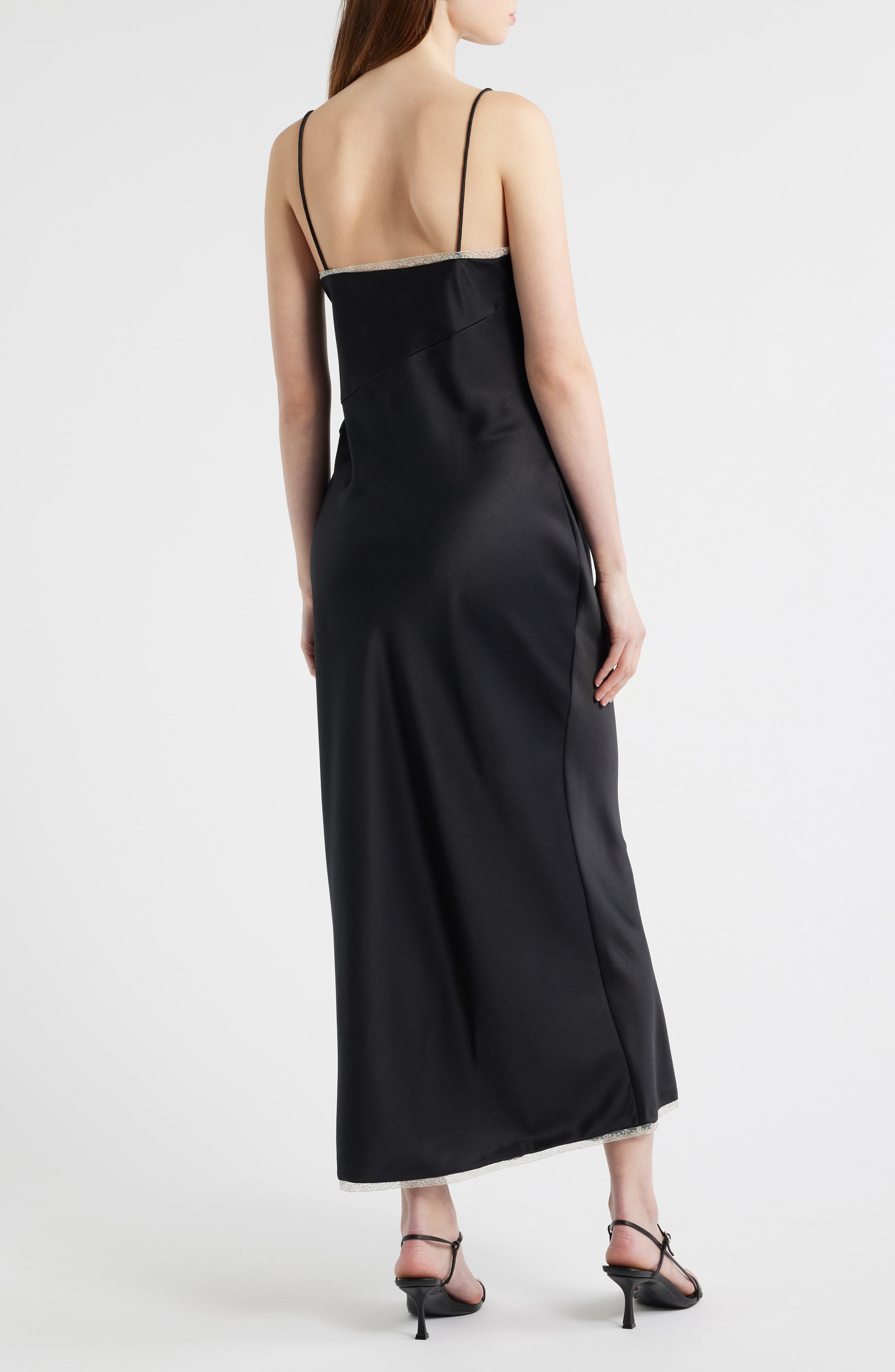 Isolie Lace Satin Maxi Dress - image 2