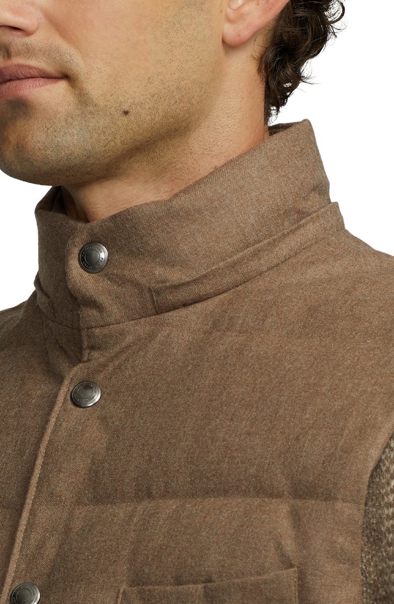 Ralph Lauren Purple Label Joel Wool 750 Fill Power Down Vest with Removable Hood, Alternate, color,