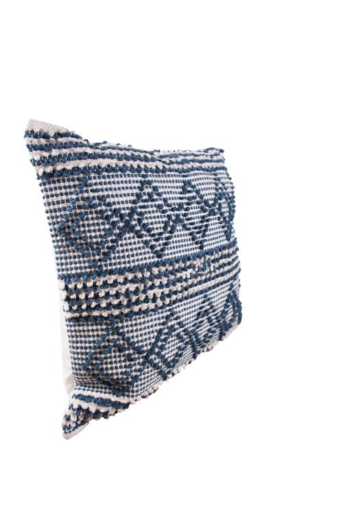 Carol & Frank Trinity Throw Pillow In Blue