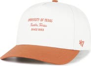 '47 Men's '47 White Texas Longhorns Contemporary Basics Two-Tone Hitch Adjustable Hat