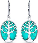 BLING JEWELRY Family Tree Life Celtic Drop Earrings